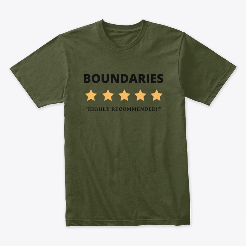 Boundaries w/Black Writing