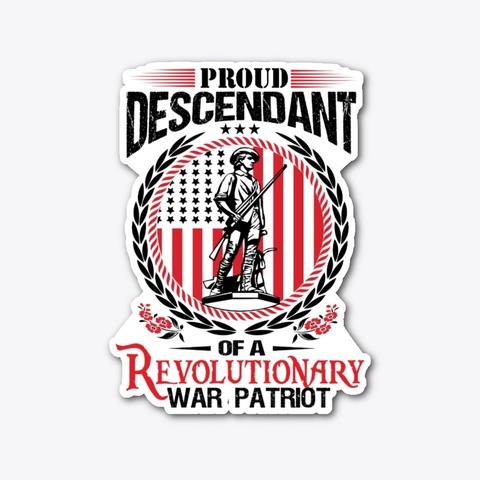 Proud Descendant   Rev War Patriot Standard Camiseta Front