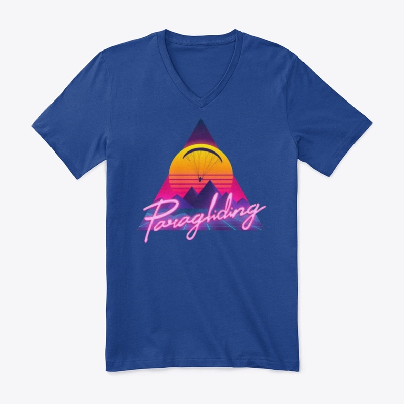 Retro Outrun Paragliding