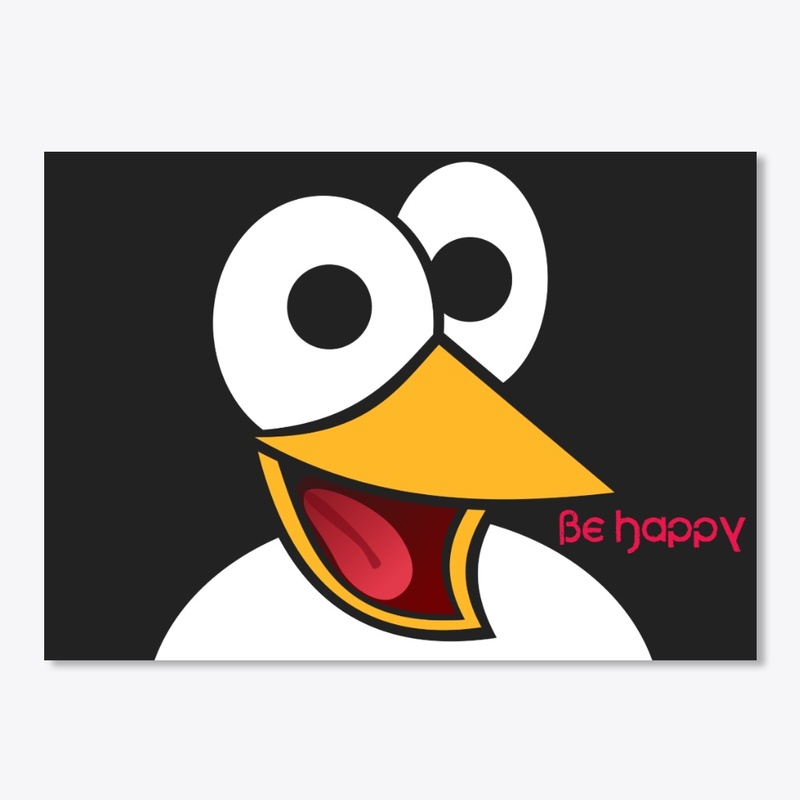 Be Happy - Awesome Penguin