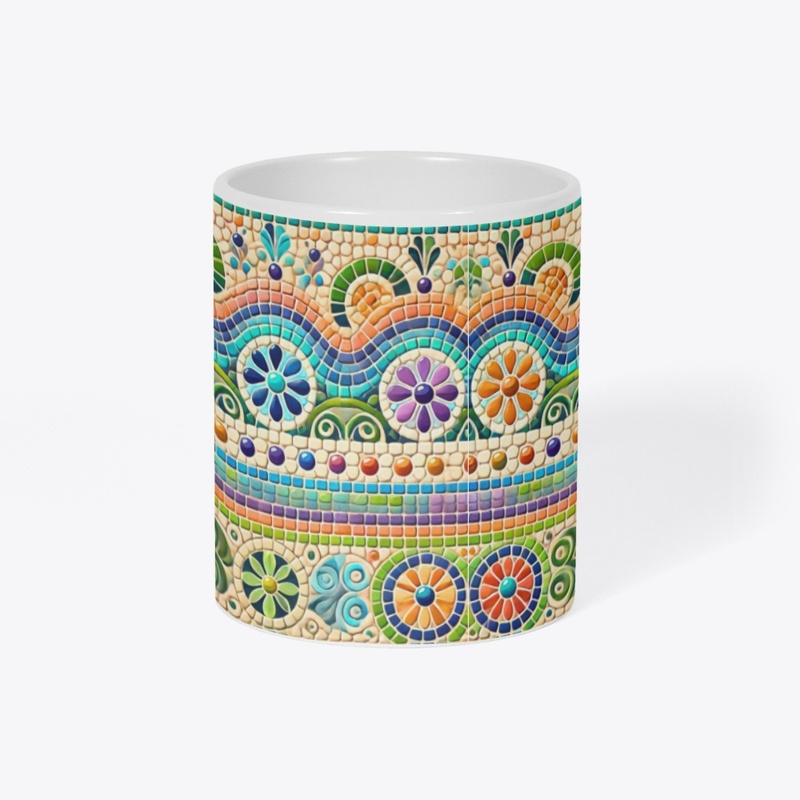 Mosaic Art Style Mug
