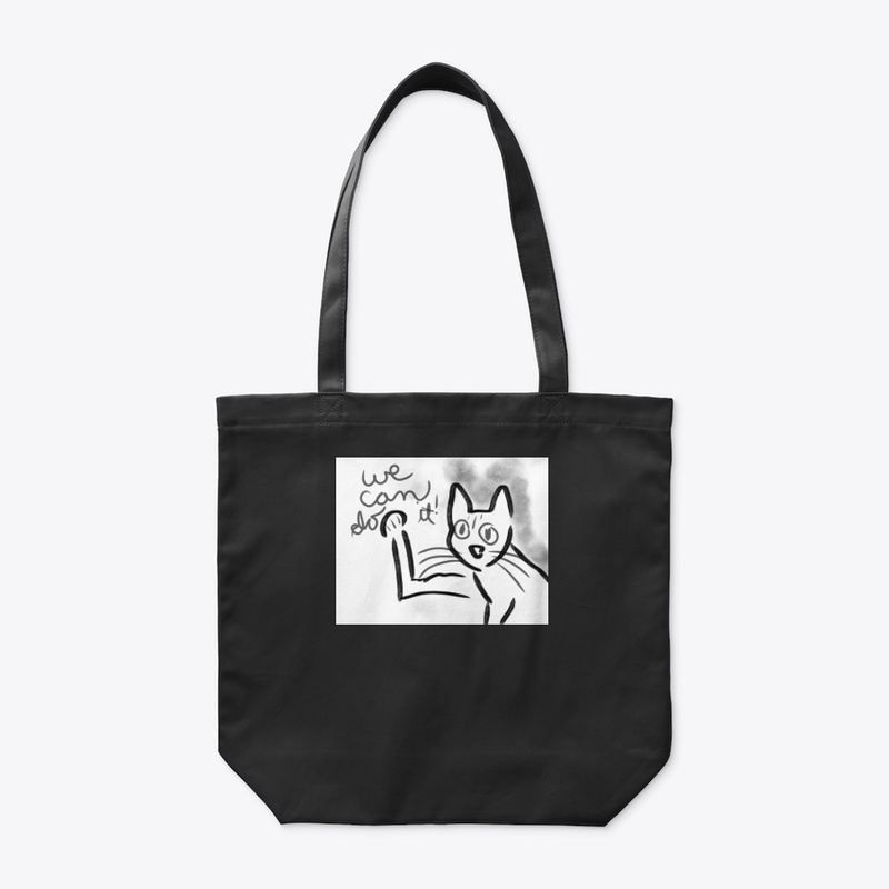 SMILEY CAT- RIVETER, WE CAN DO IT