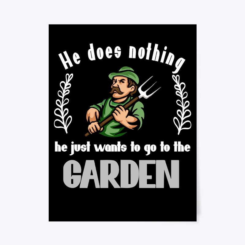 Gardener just wants to go to the garden.