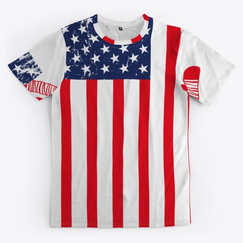 Hockey Stick American Flag USA Gifts
