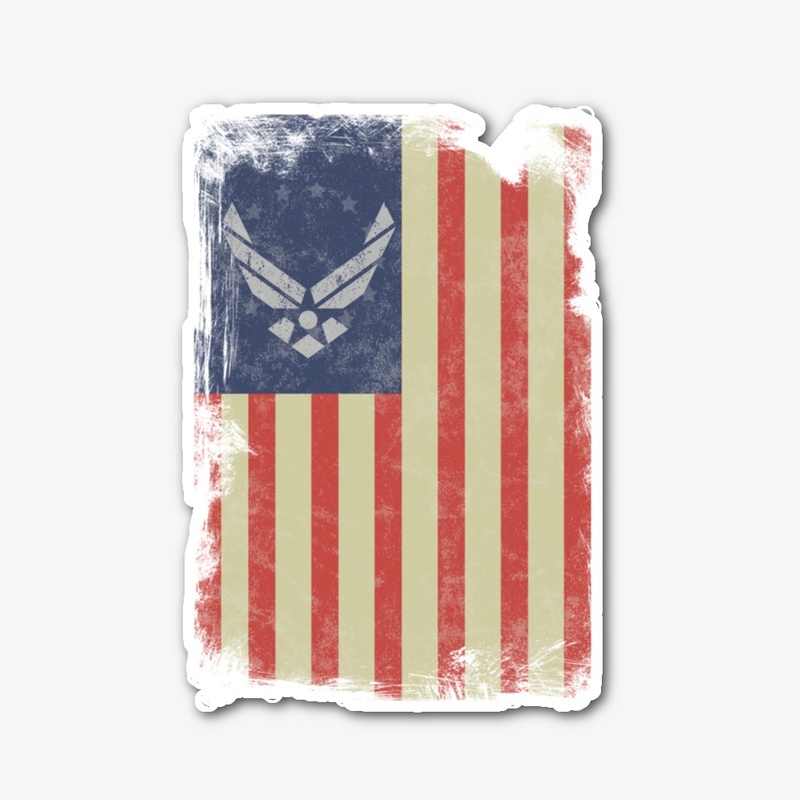 Air Force American Flag 4th Of  July 
