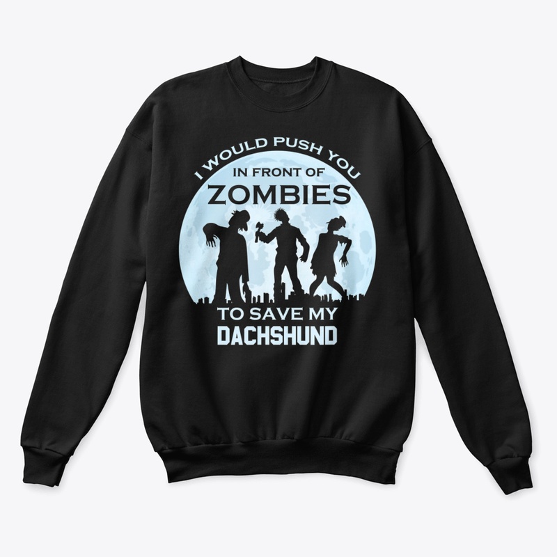Funny Zombie Halloween Pet Dachshund T S