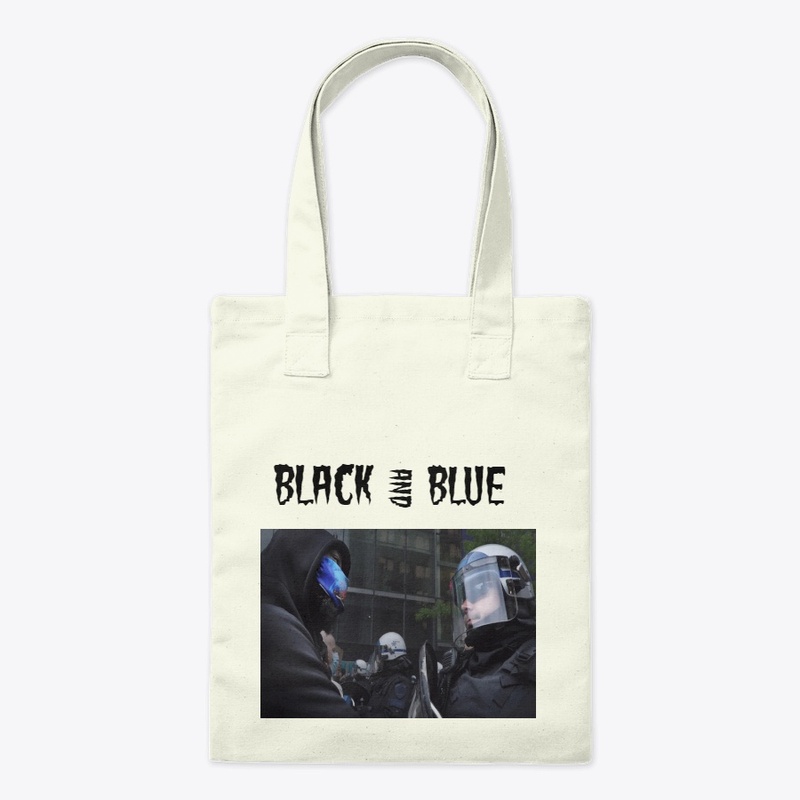 Black And Blue Face Mask