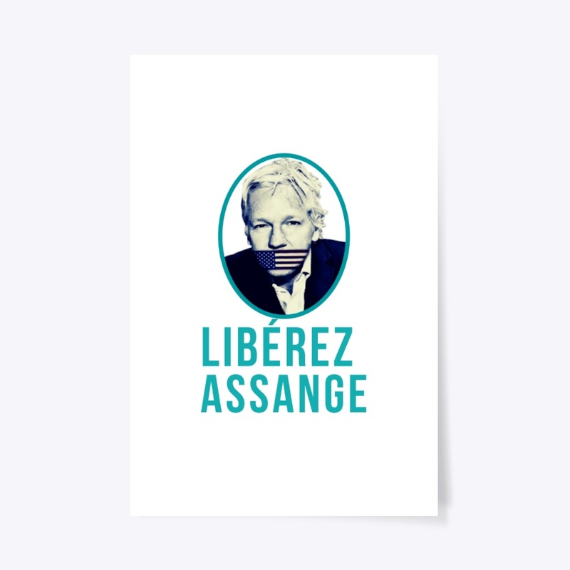 Liberez-assange tee and accessories