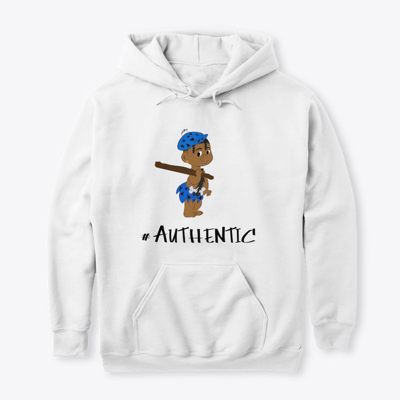 #Authentic White & Blue YTN Tee