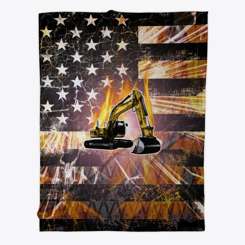 Excavator Flag Sparks