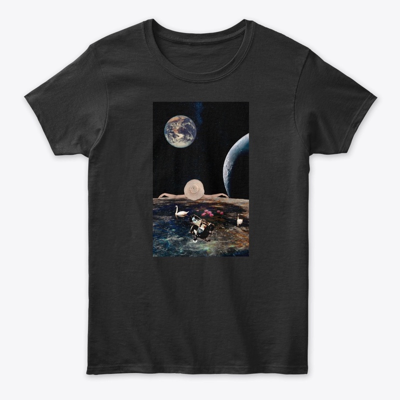 Space view chill out collage art