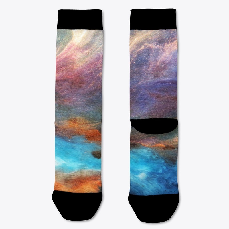 Oil paint socks- colorful