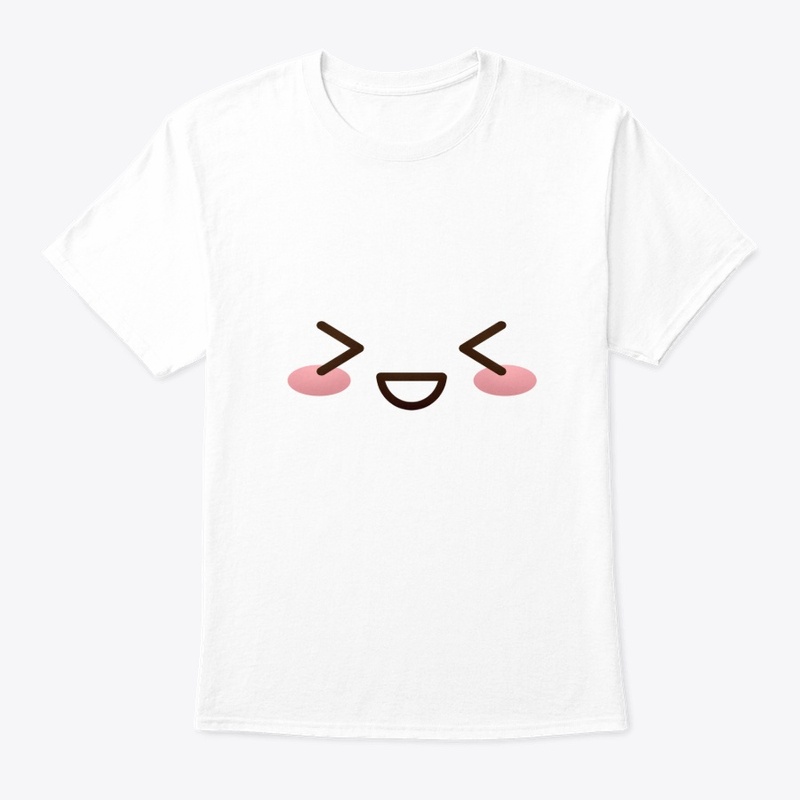 Kawaii japanese anime face design: shy