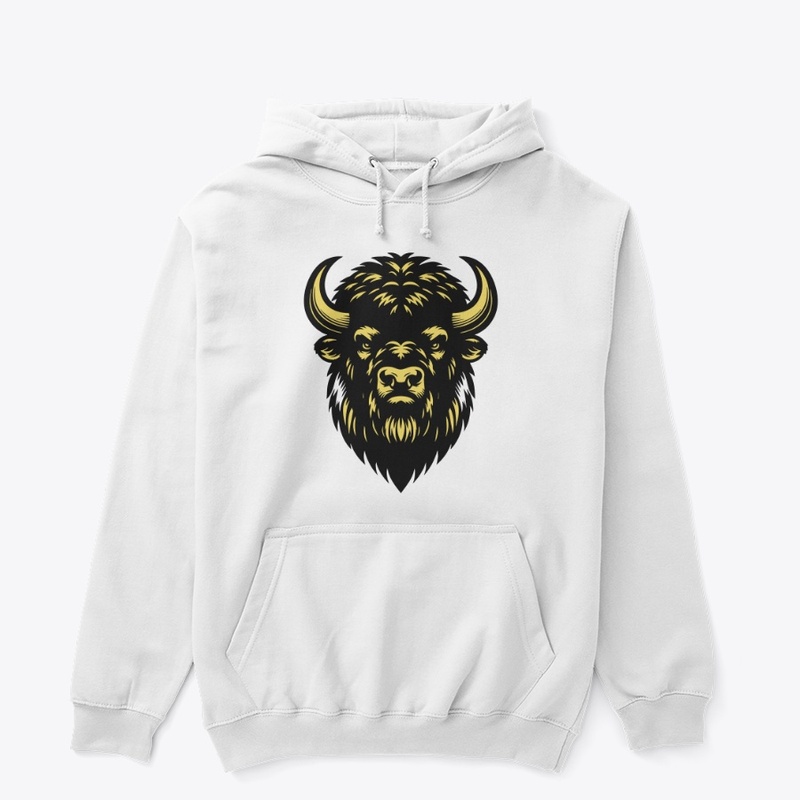 Angry Bison Head Design