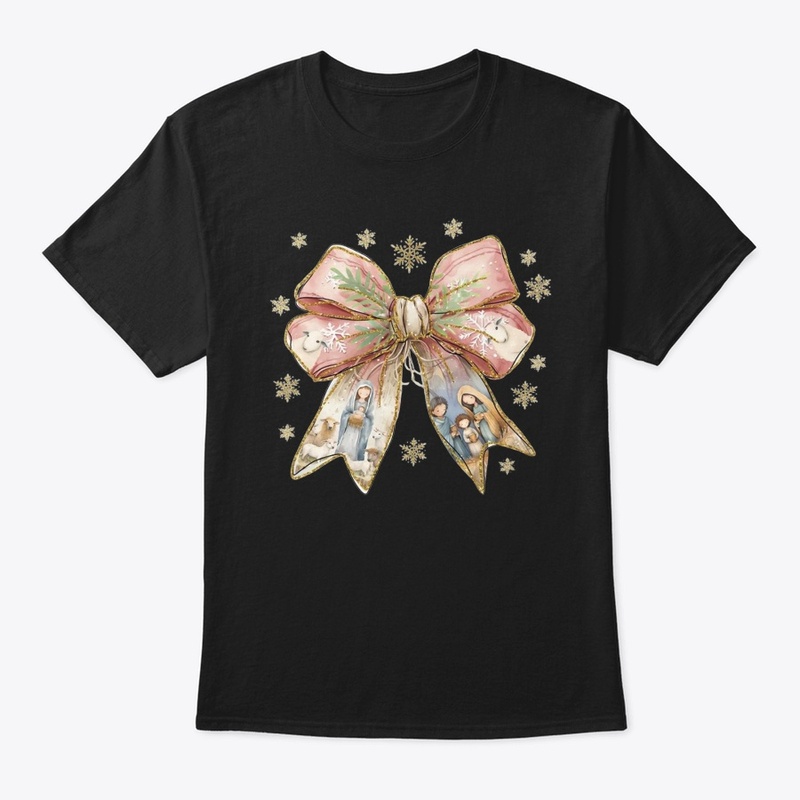 Jesus Christmas Coquette Bow