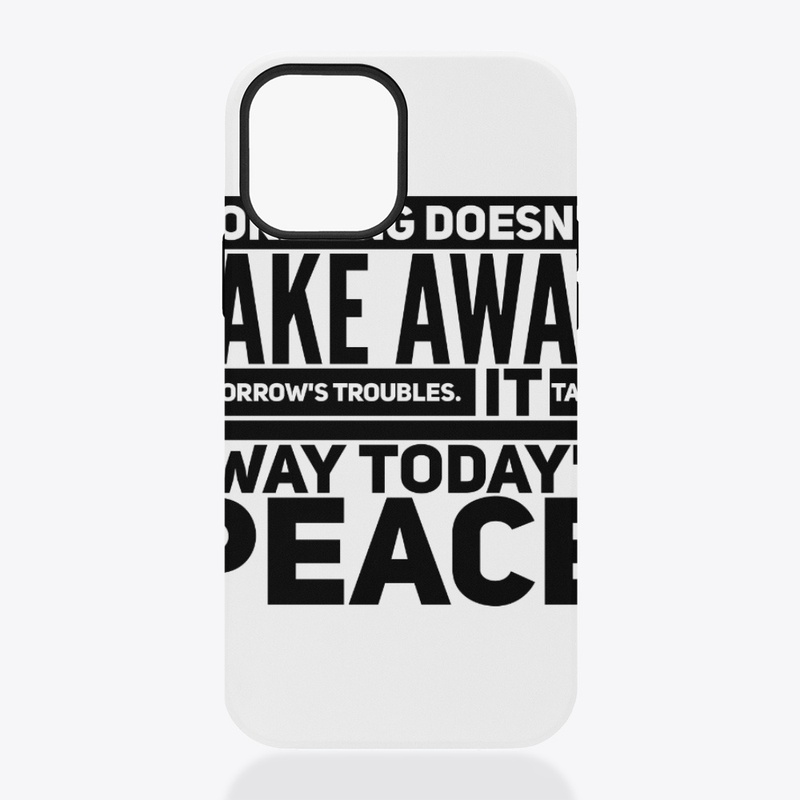 Worrying troubles peace black