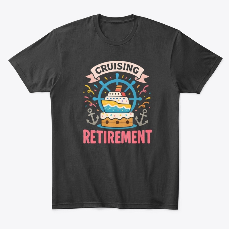 Cruising Retirement Cake Anchors Fun