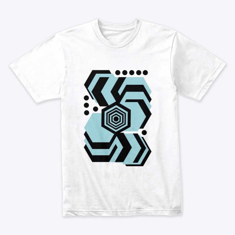 Teal & Black Abstract Tops & Leggings