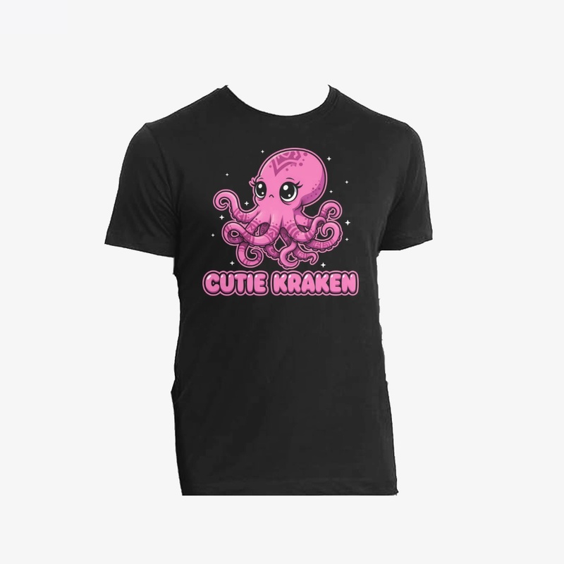 Kawaii Cutie Kraken Pastel Goth Art