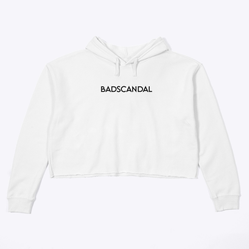 White Crop Top (Black Logo)