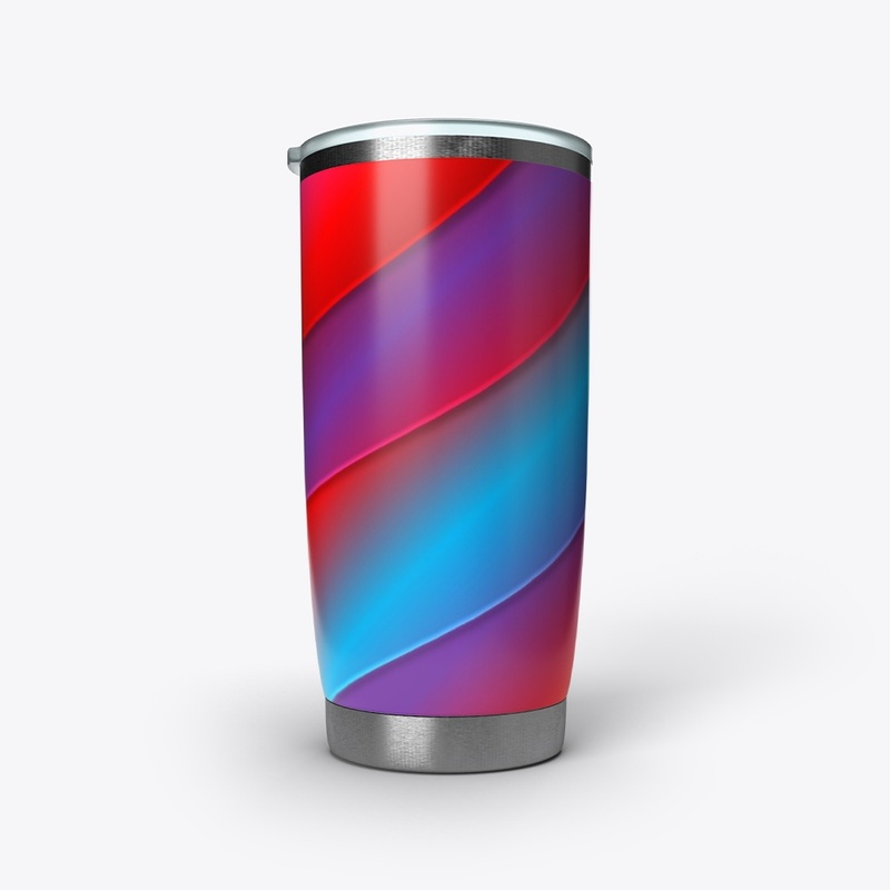 Multi Color Tie-Dye Stripe Design