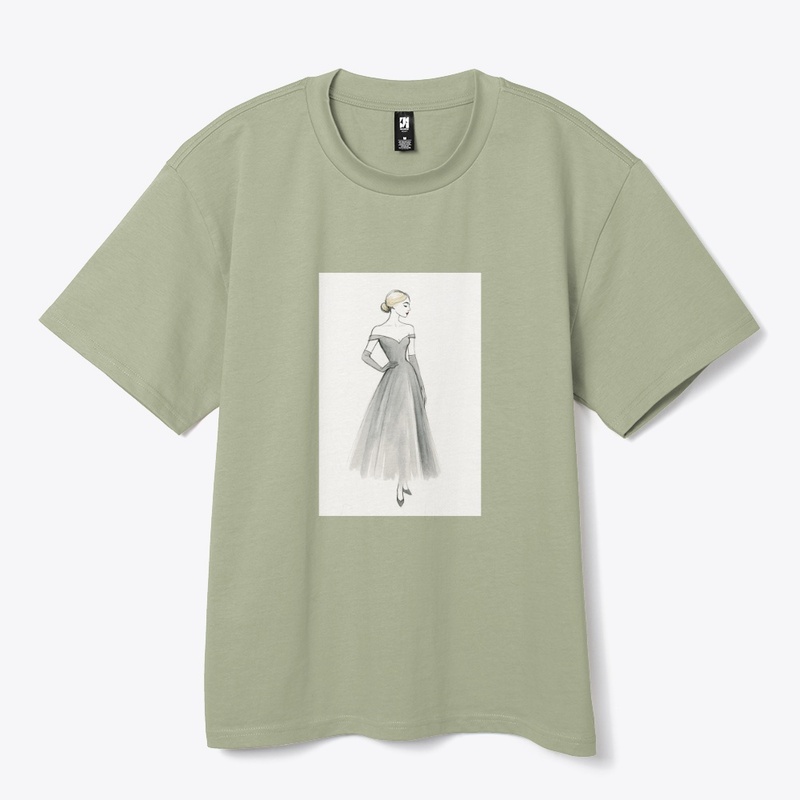 Gray Elegance – Couture Illustration