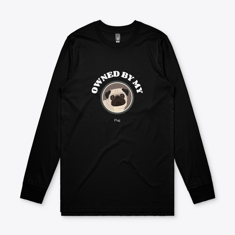 OWNED BY MY PUG CUTE DOG DESIGN