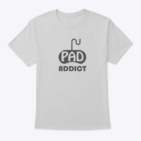 Gamepad Addict Light Steel T-Shirt Front