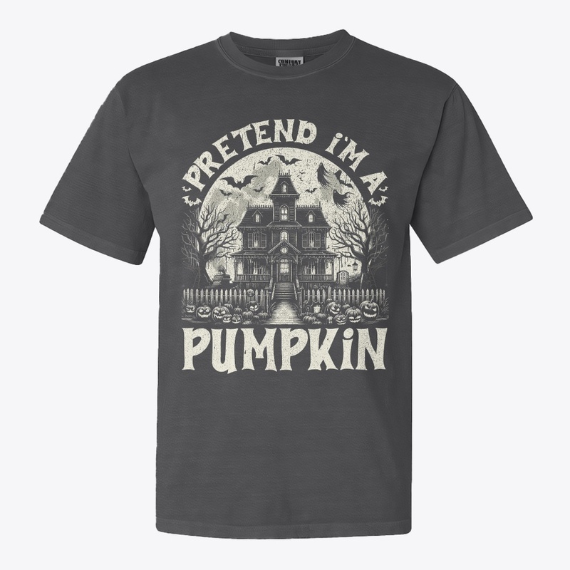 Spooky Castle Pumpkin Halloween Shirt