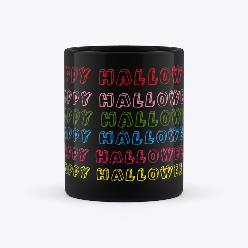 Skeleton Happy Halloween Mug 