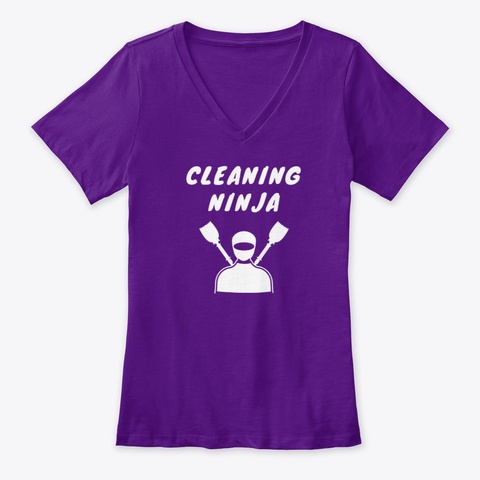Cleaning Ninja Team Purple  T-Shirt Front