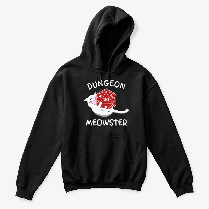 Dungeon Meowster Cat D20 RPG Gamer