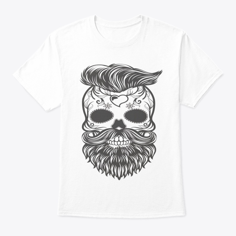 Skull with Beard &amp; Mustache