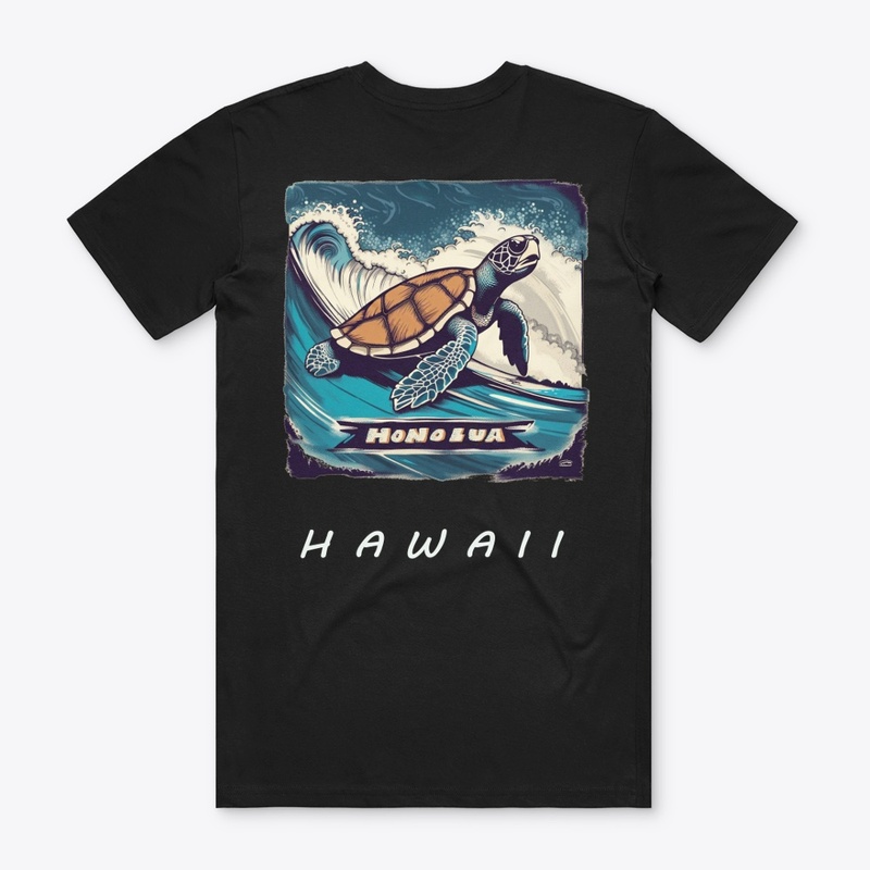 Honolua - Surfing Turtle