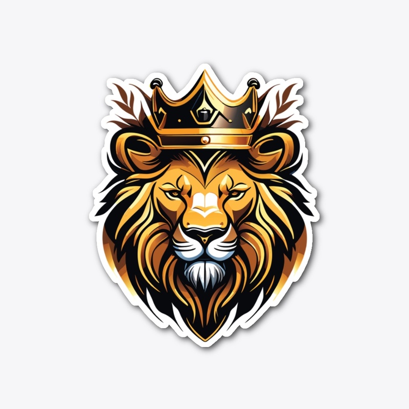 Power and Strength Majestic Lion Sticker