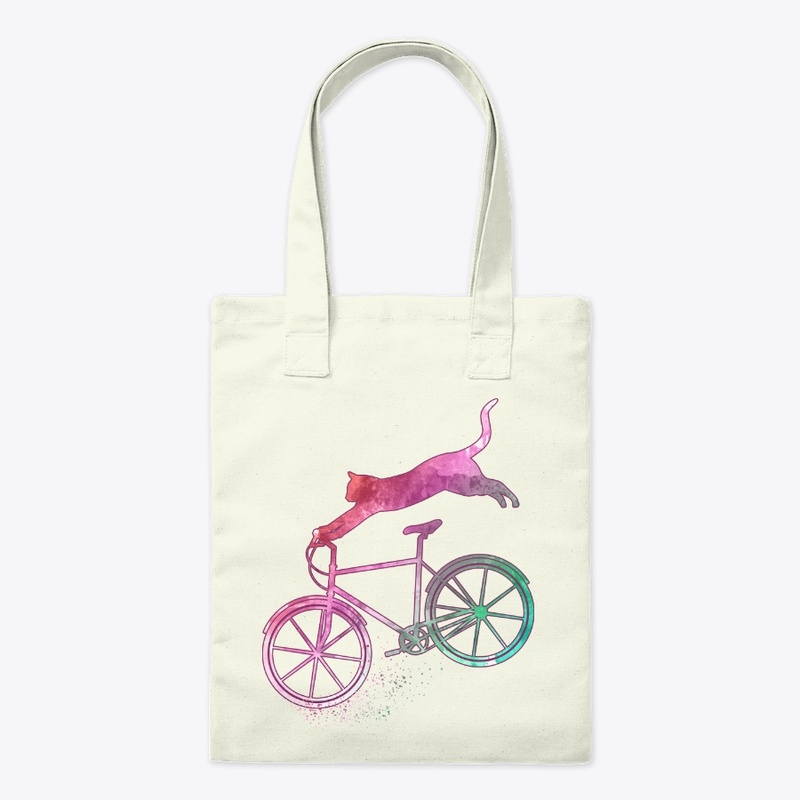 Cat Bike Cycling Gifts For Kitten Lover