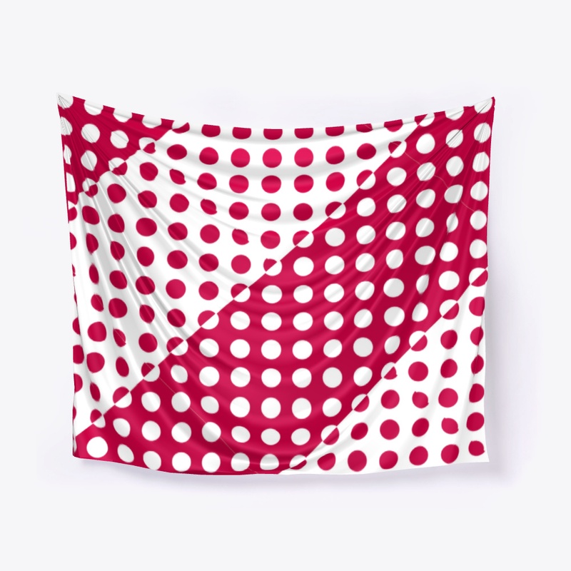 Pink and white dots pattern