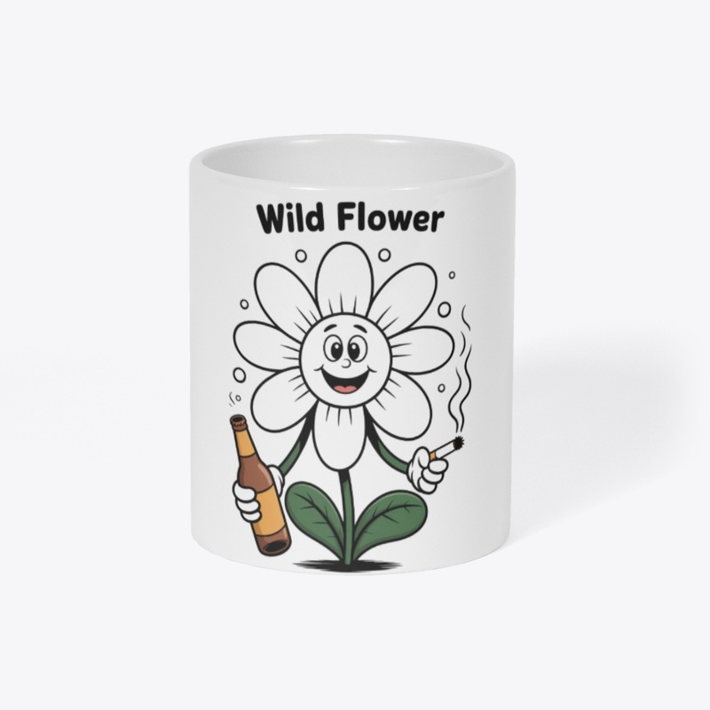 Wild Flower Funny Graphic