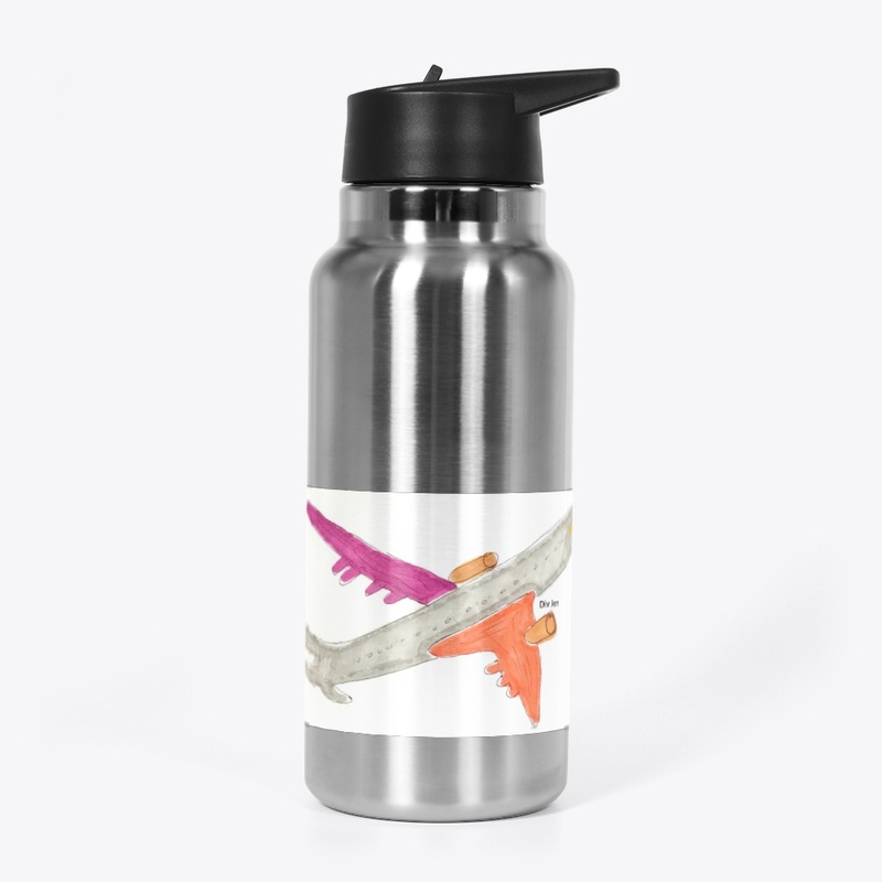 Div Jen 32oz Stainless Water Bottle