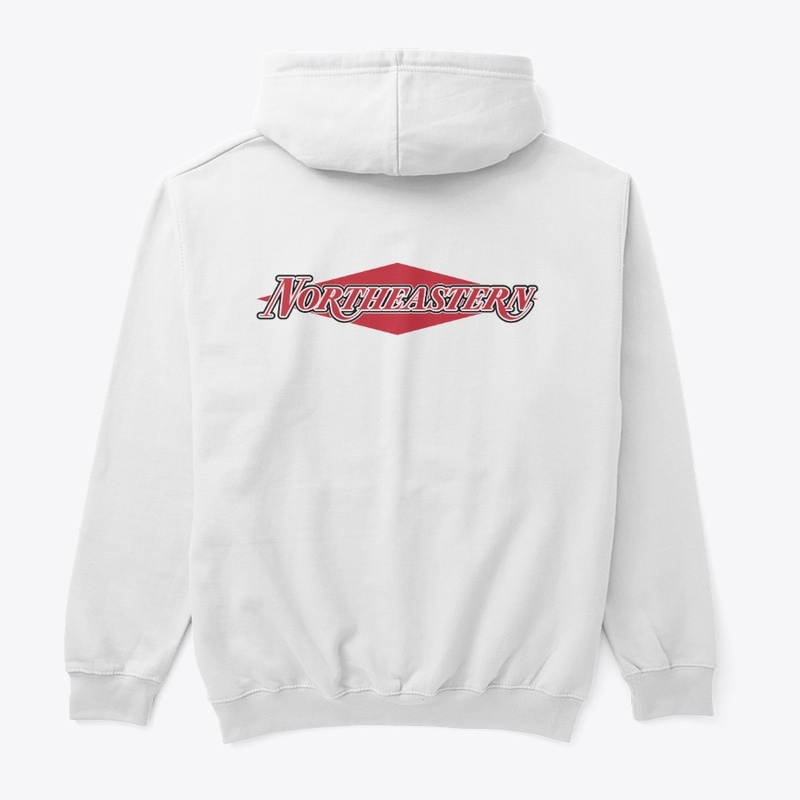 Northeastern Text - White/Black