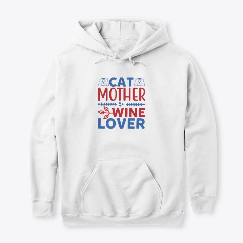 Cat Mother Wine Lover