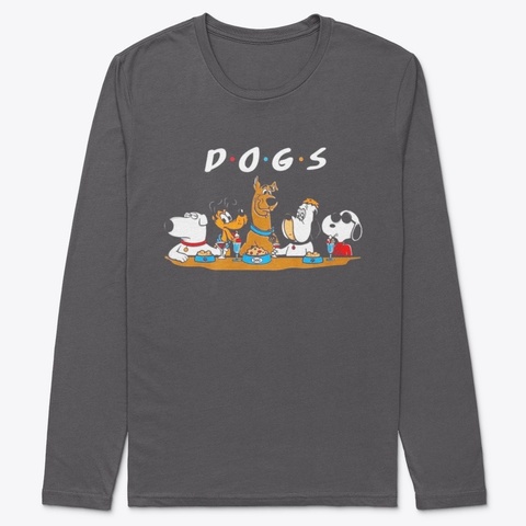 Dogs Friends Unisex Heavy Metal áo T-Shirt Front