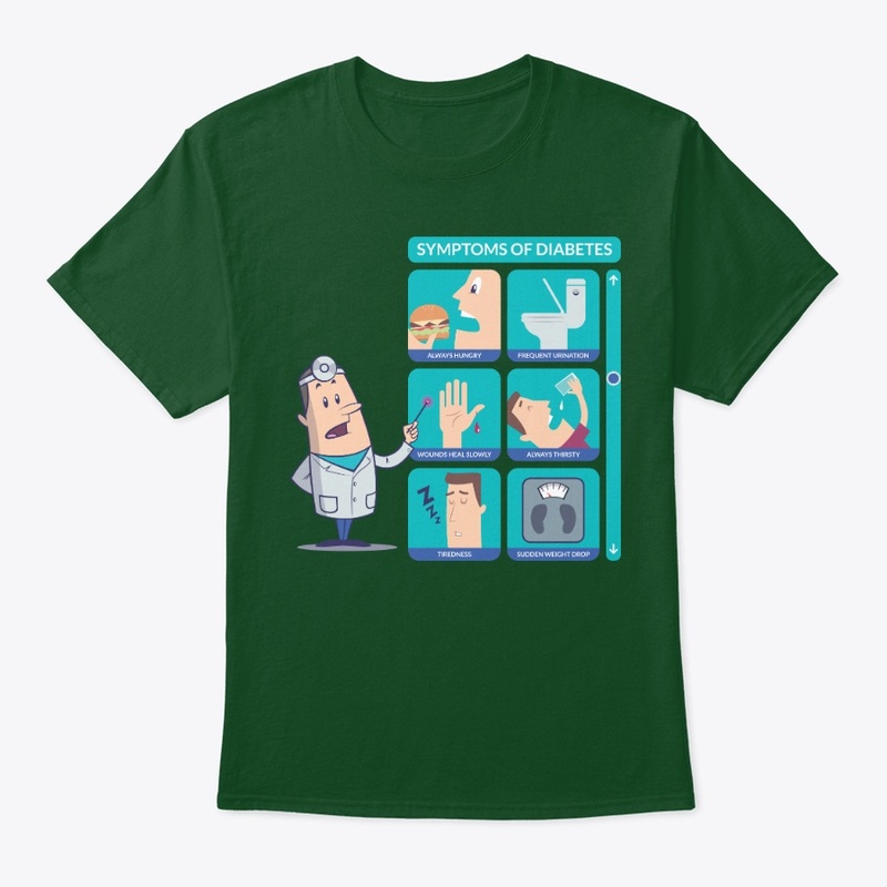 Diabetes symptoms t-shirt