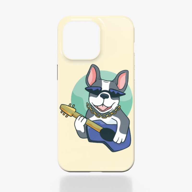 Cool Bulldog Guitarist