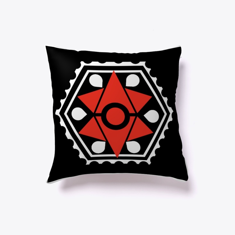 BLACK & RED INDOOR PILLOW