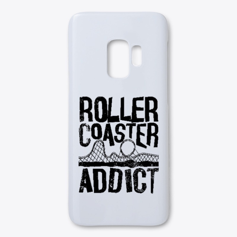 Roller Coaster Addict  / black handdrawn