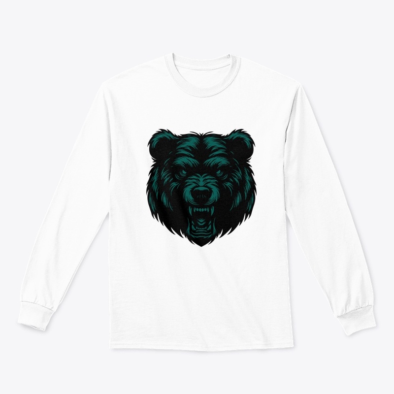 Angry Bear Head Design