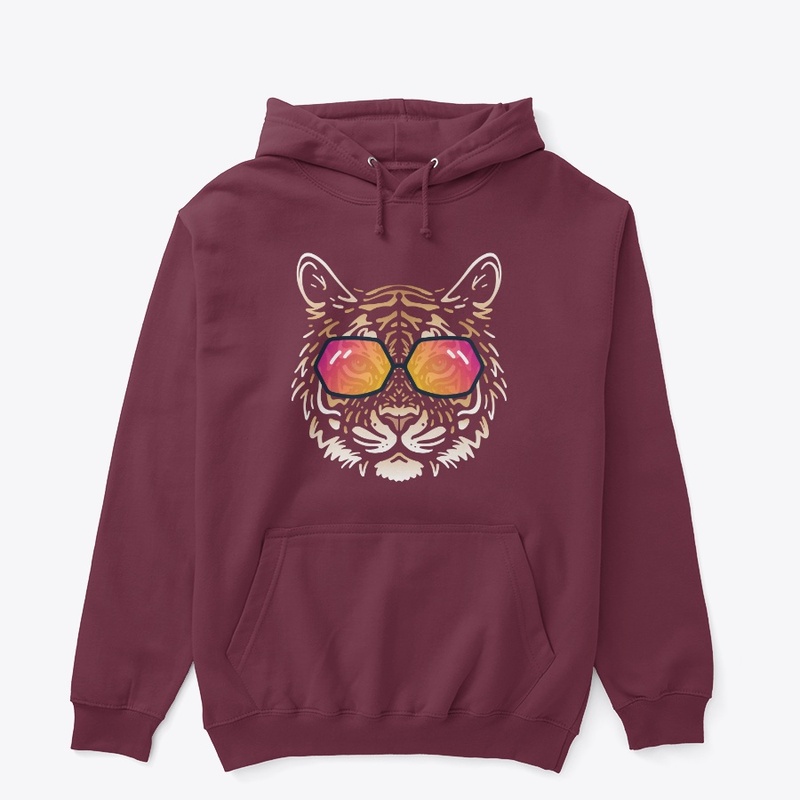 Cute Tiger in Sunglasses (Colored+sg02)