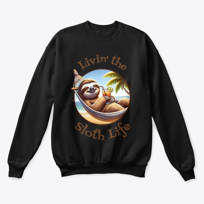Livin' The Sloth Life Lazy Beach Summer 
