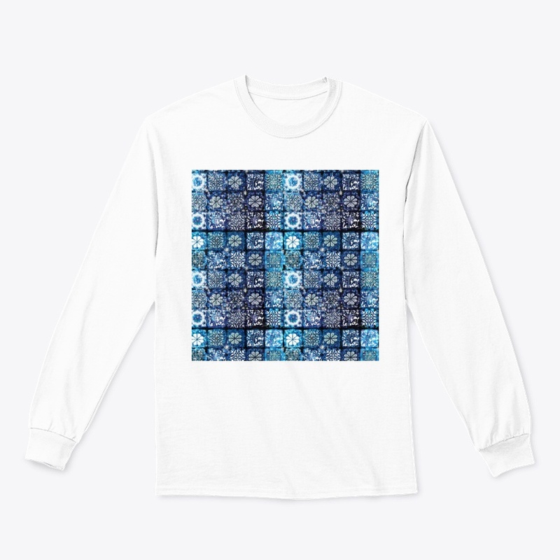 Blue Ice Crystal Motif